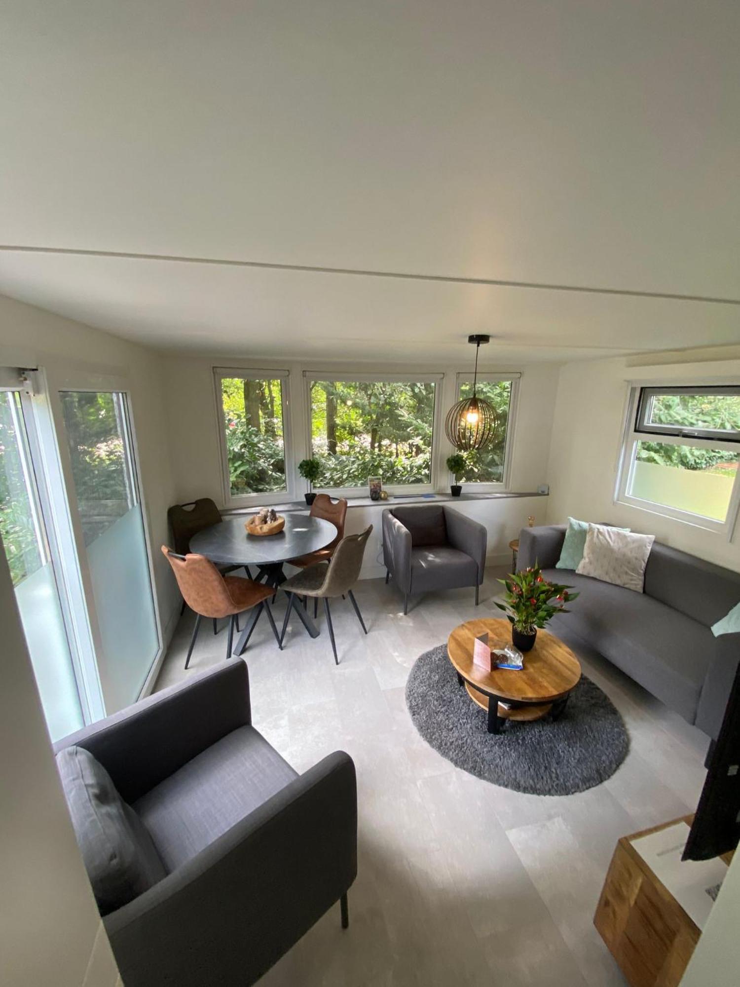 Modern Chalet In De Bossen Van De Veluwe Epe Eksteriør bilde